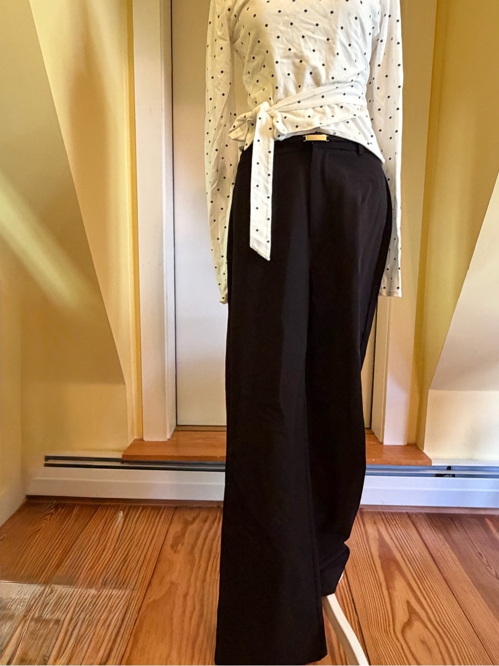 Princess Polly Flounce Pants Black
